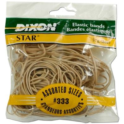 Dixon Star Rubber Band - Size: #333 - Durable, Elastic - 1 / Unit - Rubber - Brown