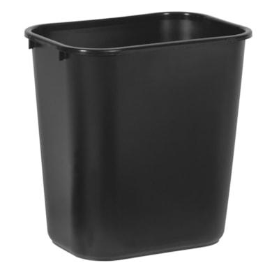 WASTEBASKET BLK STANDARD MED