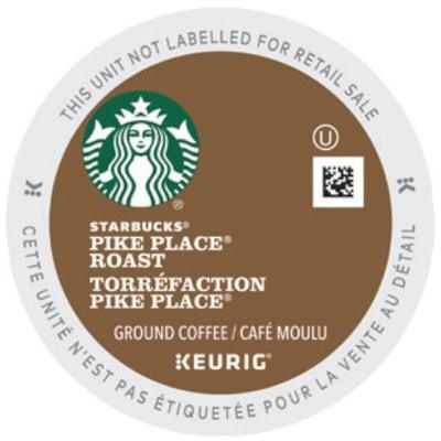 Starbucks® Coffee by NESCAFE Pod Pike Place Roast K-Cup Pods - Compatible with K-Cup Brewer - Medium - 24 / Box