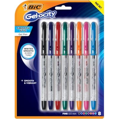 BIC GEL-0CITY STIC 8 PK- AST