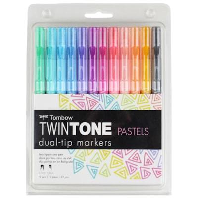 TWINTONE MARKER 12PK PASTEL