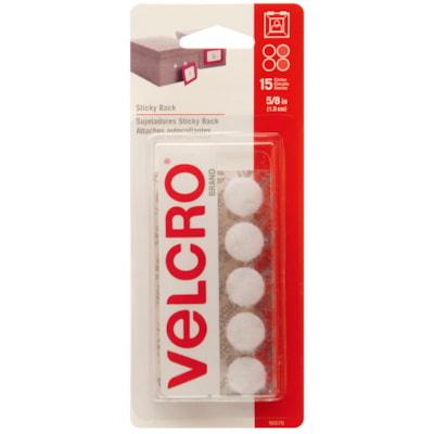 VELCRO 5/8 CIRCLES WHITE