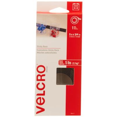 VELCRO 5FT X 3/4IN TAPE BLACK