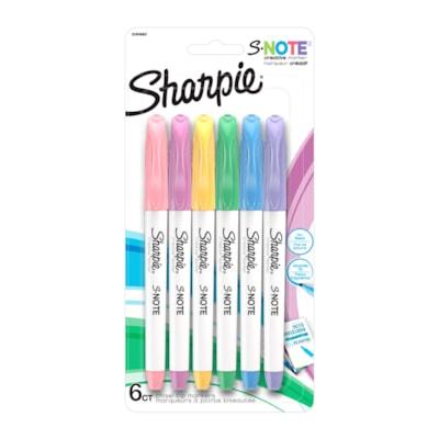 SHARPIE S-NOTE 6CT ASST