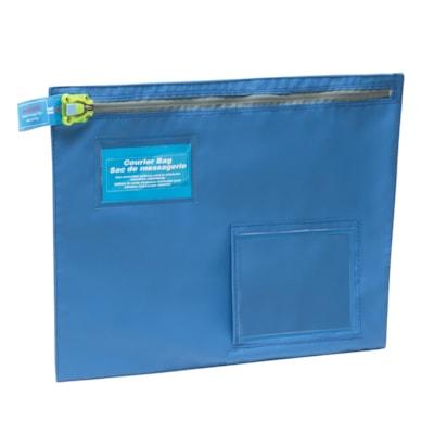 COURIER BAG FLAT BLUE 16X12X1