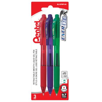 PENTEL ENERGEL-X GEL 3PK ASST