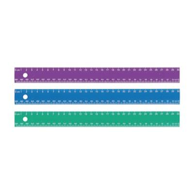 ACME 30CM PLASTIC RULER-JEWEL