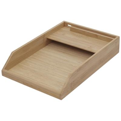 MERANGUE BAMBOO DOCUMENT TRAY