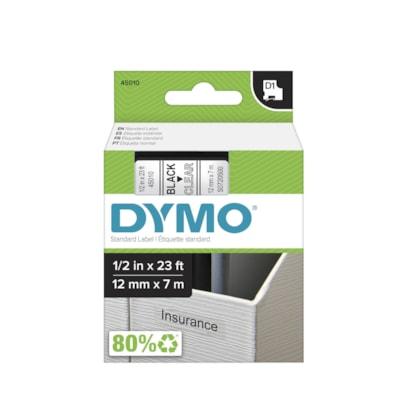 LBLMAKR TAPE DYMO BLK ON CLEAR