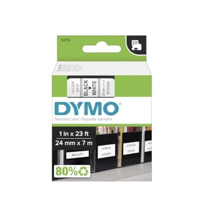 DYMO D1 1 TAPE BLK/WHT