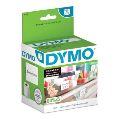 DYMO LBL 2-1/8 X2-3/4 BLKONWHT