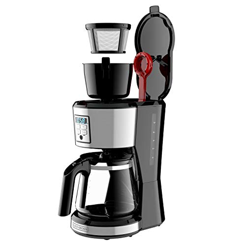 BLACK + DECKER 12 Cup Programmable Coffee Maker in Stainless Steel, CM1231SC