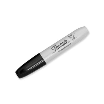 MARKER SHARPIE CHISEL TIP BLK