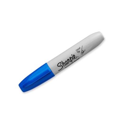 SHARPIE MAKR CHISEL TIP, BLUE