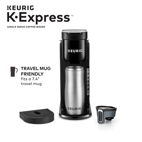 Keurig K-Express Single Serve K-Cup Pod Coffee Maker, Black, With A Removable Reservoir And Strong Button Function
