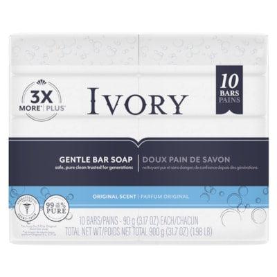 IVORY BAR SOAP 90 G PKG/10