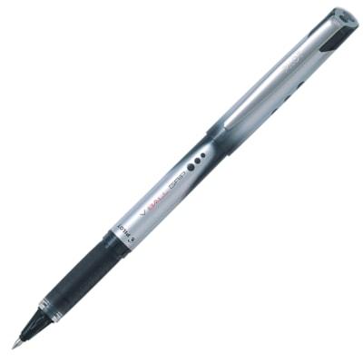 V-BALL GRIP PEN BLK 0.7MM