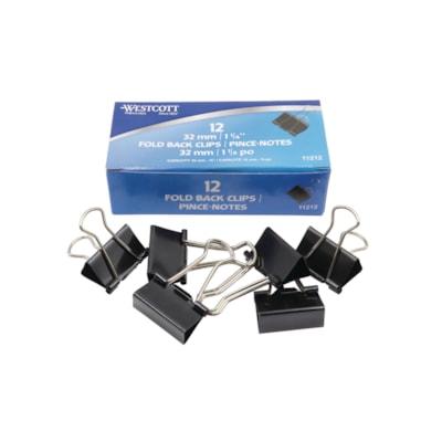 WESTCOTT BINDER CLIPS 1.25