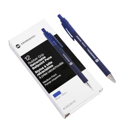 BALLPT PEN BLU MED.RETRACTABLE