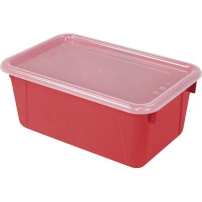 STOREX CUBBYBIN REDW/TRANS CVR