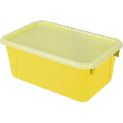 STOREX CUBBYBIN YELW/TRANS CVR