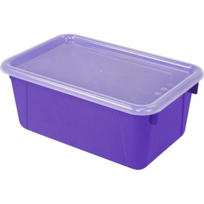 STOREX CUBBYBINPURPW/TRANS CVR