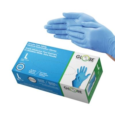 NITRILE GLOVE SKY BLUE L 100BX