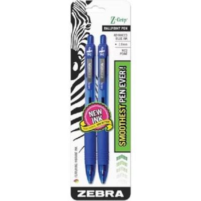 Z-GRIP RET BP BLUE INK 2PK