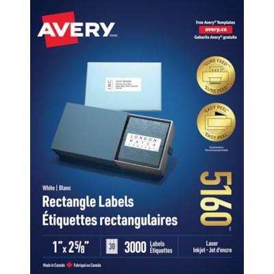 ADDRESS LABEL LASER 2-5/8X1