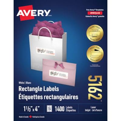 ADDRESS LABEL LASER 4X1-1/3