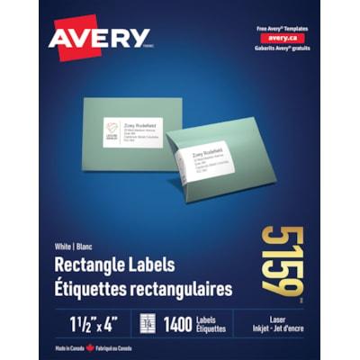ADDRESS LBL LASER 4X1-1/2