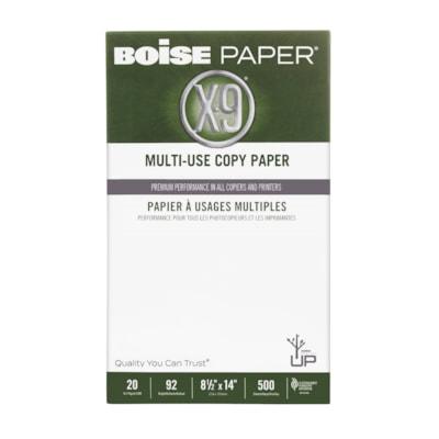 Boise Paper Multi-Use Copy Paper - 92 Brightness - Legal - 8 1/2" (215.90 mm) x 14" (355.60 mm) - 20 lb (9071.85 g) Basis Weight - Acid-free, Jam-free, Fade Resistant, Eco-friendly - Bright White - 5000/Box