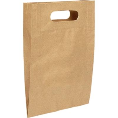 KRAFT DIE CUT BAGS SM 8X2X12
