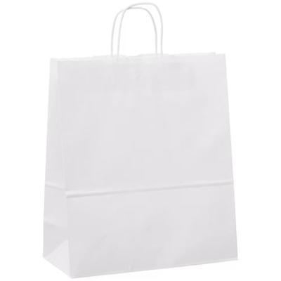 KRAFT PAPER BAG WHT 13X6X15