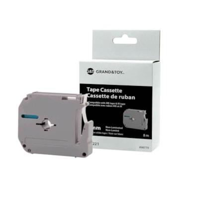 G&T MK221 LBL TAPE BLK/WHT 9MM