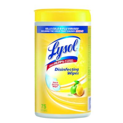 LYSOL WIPES CITRUS,75/EA