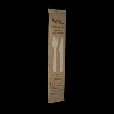 ECO 6.5 WOODEN FRK&KNFE 100/PK