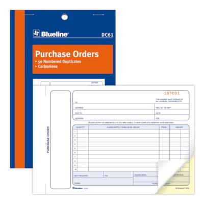 PURCH. ORDER 2PT NCR 5-3/8X8