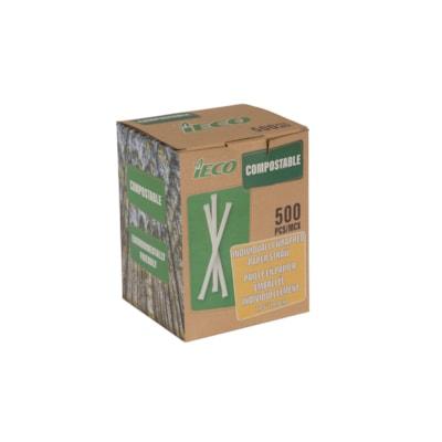 IECO PAPER STRAWWRAPPED 500/BX