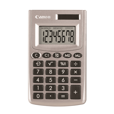 Canon LS-270L Simple Calculator - Handheld, Large LCD, Sign Change, 3-digit Comma, Auto Power Off, Dual Power, Floating Decimal - 8 Digits - LCD - Battery/Solar Powered