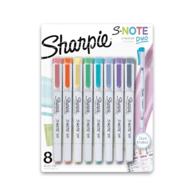 SHARPIE S-NOTE DUAL TIP 8CT