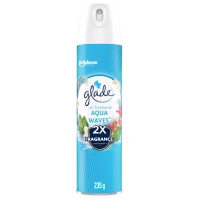 Glade Air Freshener - Aerosol - 233.63 mL - Aqua Waves - Phthalate-free, Paraben-free, Formaldehyde-free, Nitro Musk Free - 1 Unit