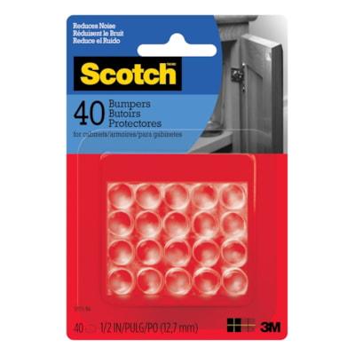 SCOTCH RUBBER BUMPER CLR 40/PK