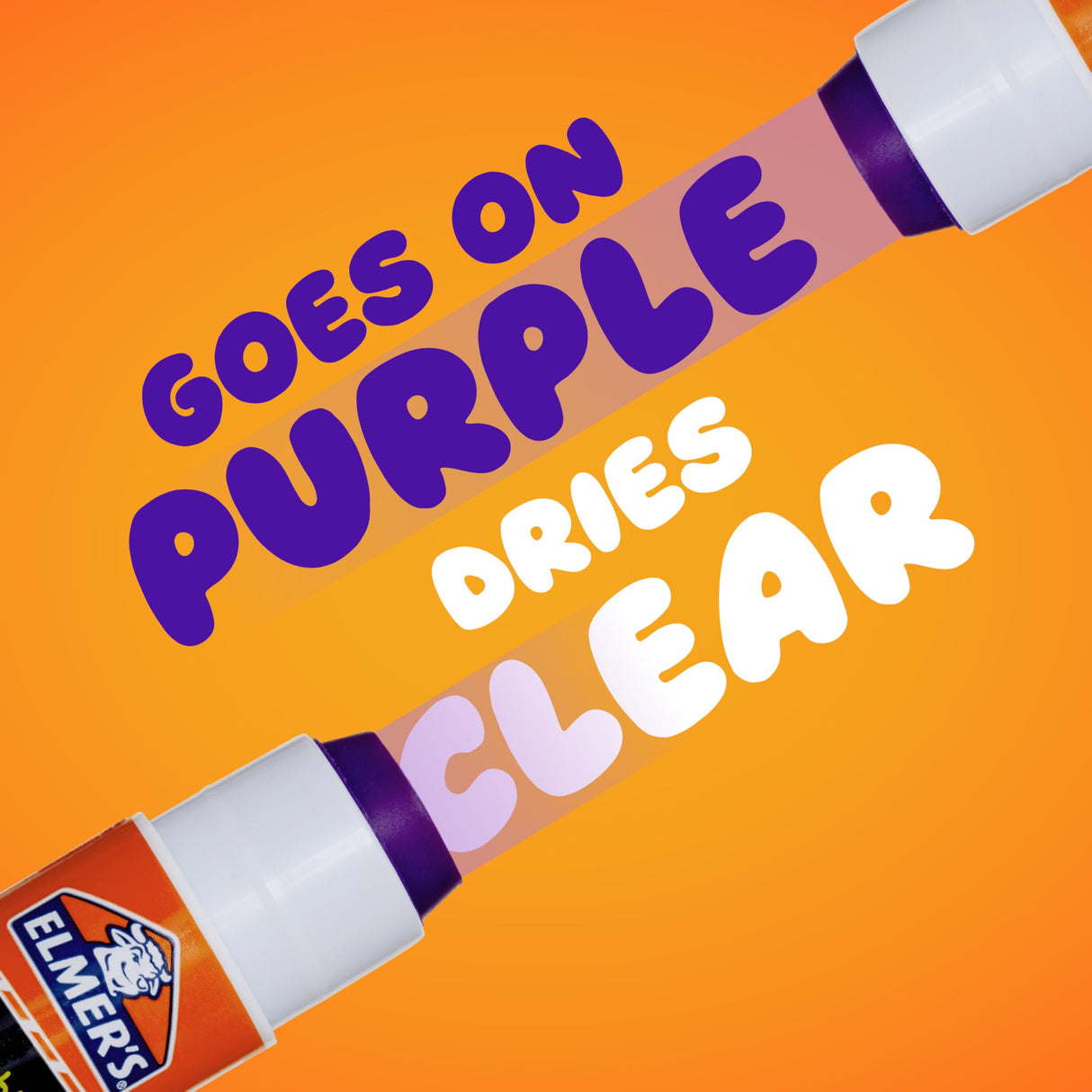 Elmer's Disappearing Purple School Glue Sticks, 0.24 oz Each, 30-Count Class Pack (E555)