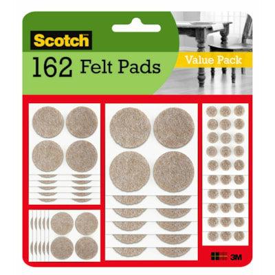 SCOTCH FELT PADS VAL BE 162/PK