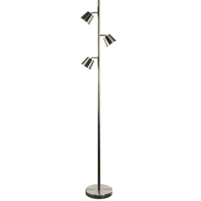 DAINO LED FLOOR LAMP, STN CHRM