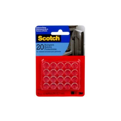 SCOTCH RUBBER BUMPER CLR 20/PK
