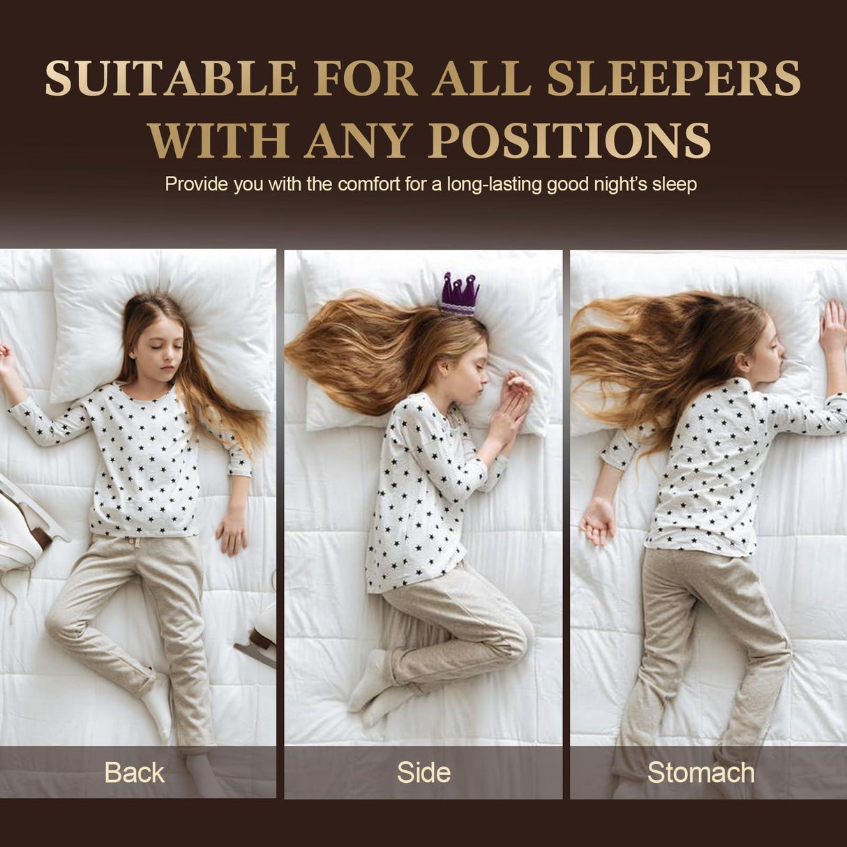 SHERWOOD Pillows Queen Size 2 Pack Hotel Pillow with Cotton Cover and Down Alternative Fiber Fill Bed Pillow for Sleeping (White, Queen 20x28 inch)