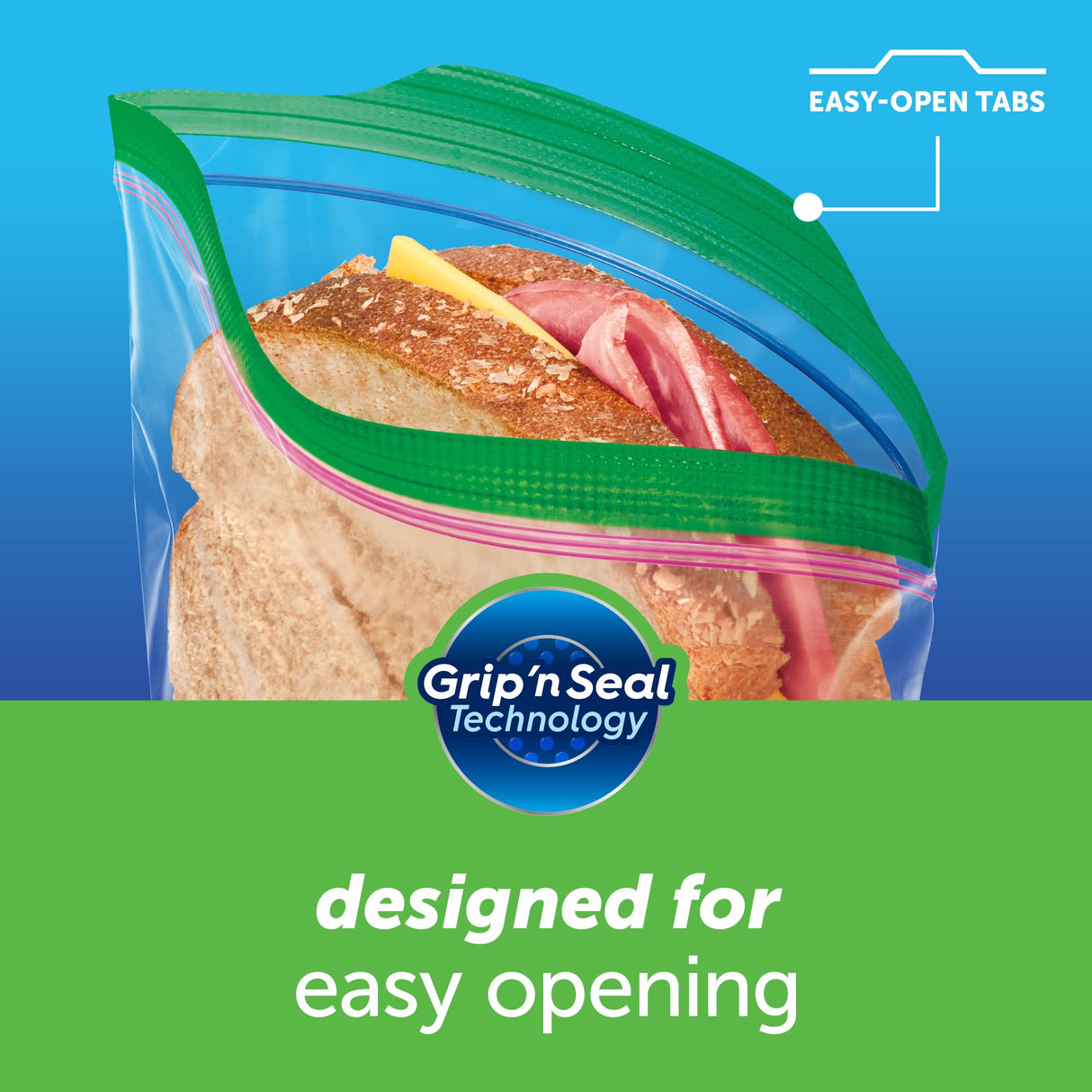Ziploc Snack and Sandwich Bags for On-the-Go Freshness, Grip 'n Seal Technology for Easier Grip, Open and Close, 270 Count