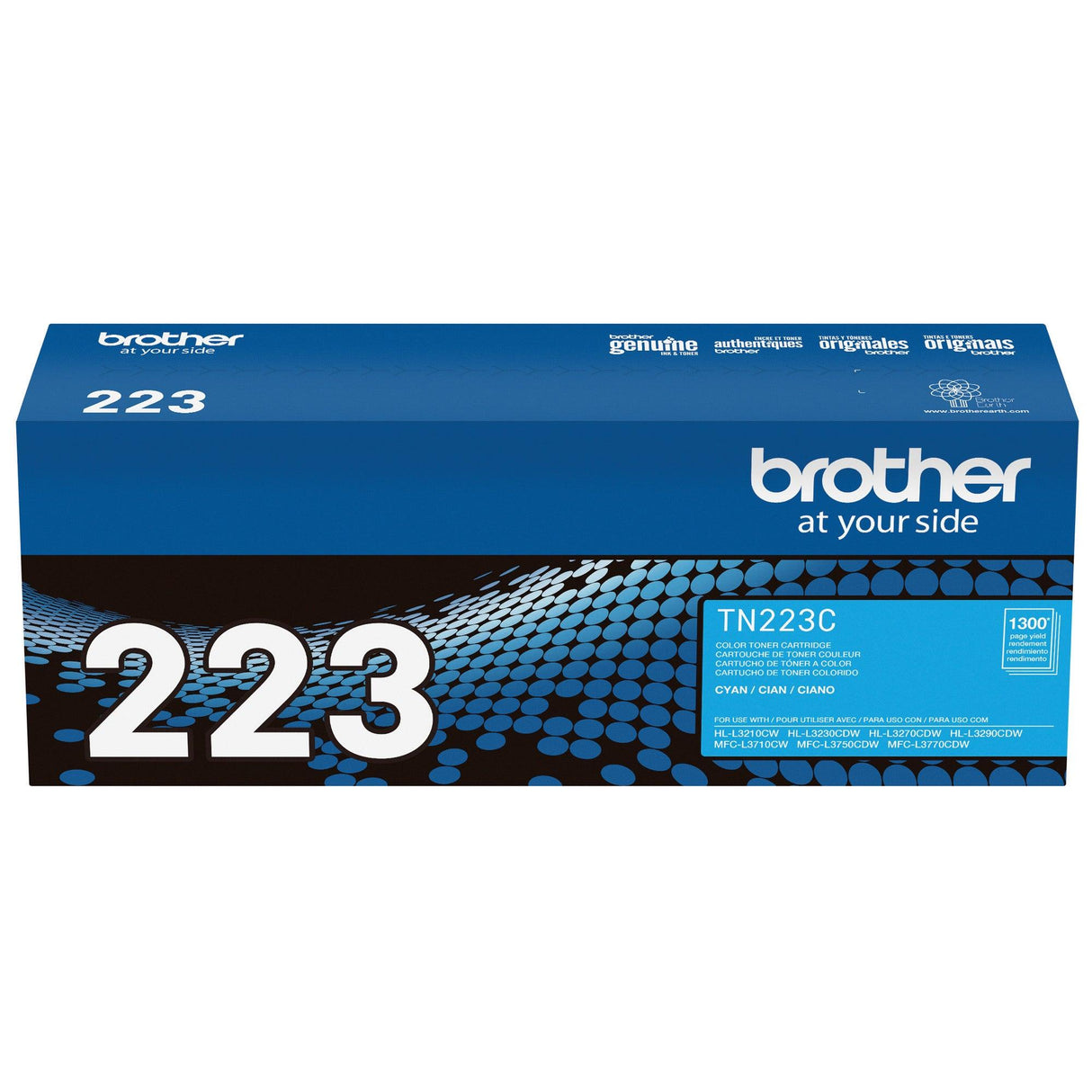 Brother Genuine TN223C Standard Yield Cyan Toner Cartridge